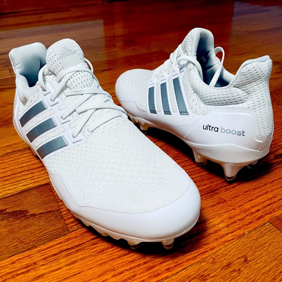 Nike Other - Adidas UltraBoost PE Football Cleats Men's 12 White Gray Silver Chrome HP8836